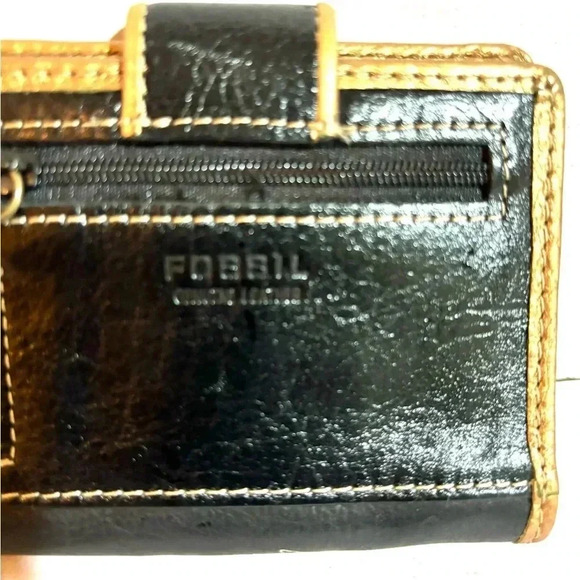 Fossil studded leather vintage wallet - Picture 5 of 6